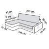 Salvasofá chaise Logue Friheten Couch Cover